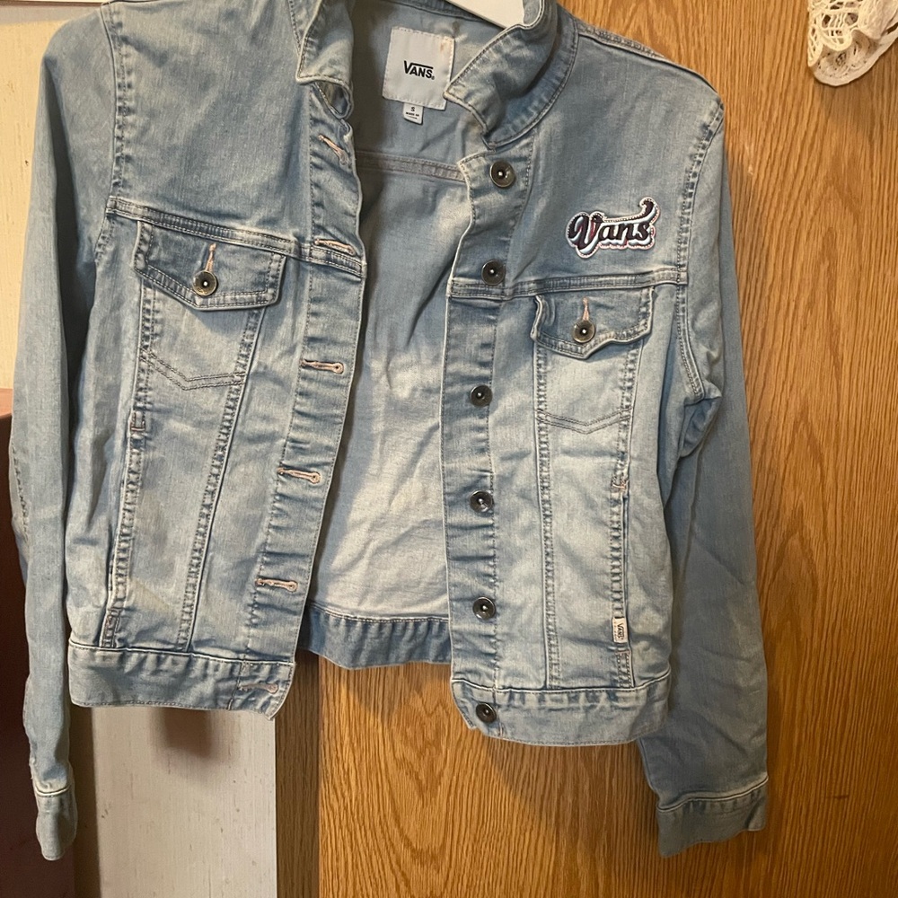 Vans Light Blue Button-Up Denim Jacket